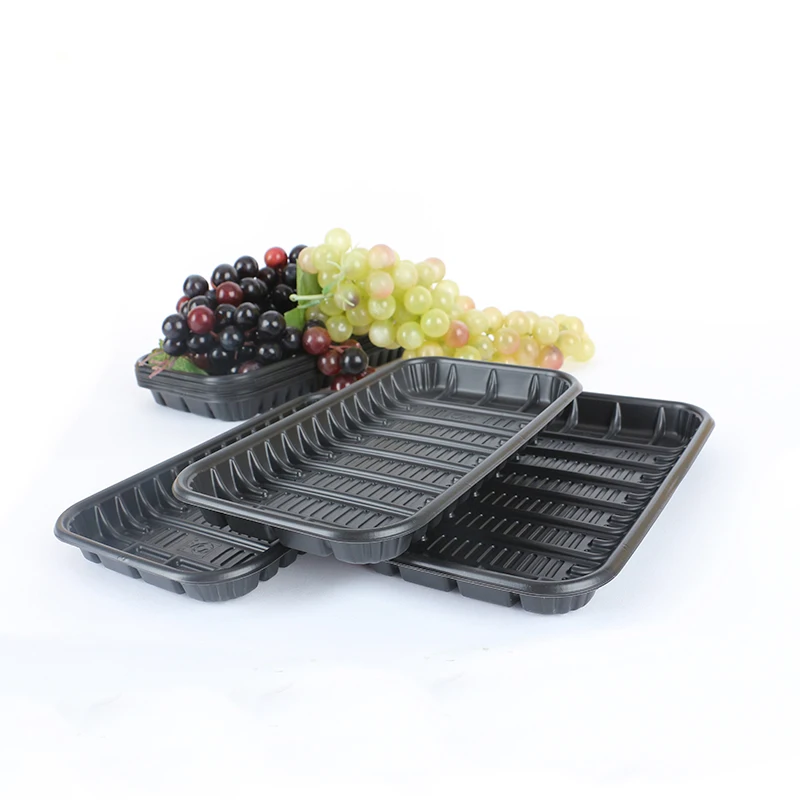 Disposable Trade assurance plastic fast food tray cheap black blue red white plastic tray