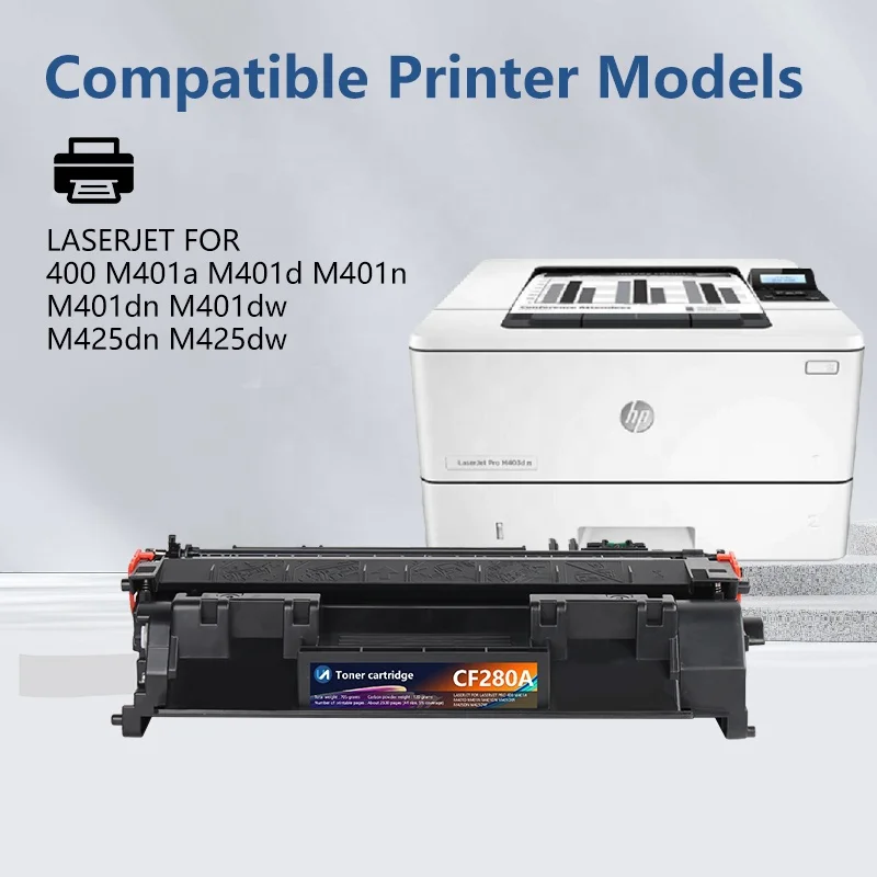 CF280a подходит для лазерного принтера HP M401a M401d M401n M401dn M401dne M401dw Pro 400 MFP M425dn M425dw