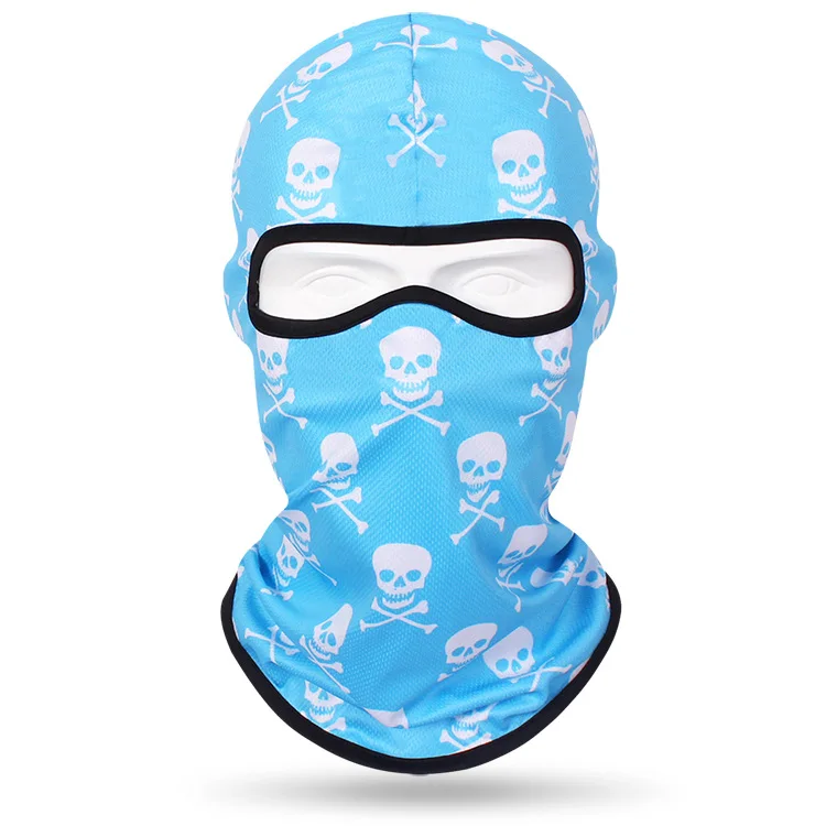 Motorcycle Bike Sweat Absorbent Breathable Skull Hat Outdoor Sports Neck Hat Riding Fishing Scary Skeleton Skull Death Balaclava