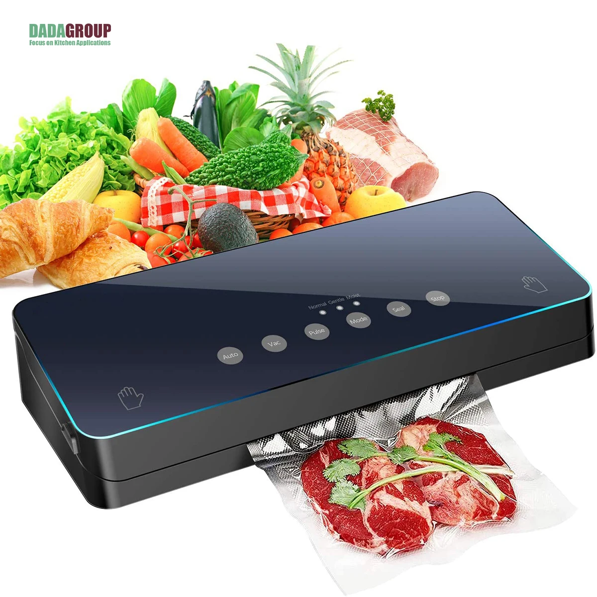 
 Пищевая упаковка вакуумная упаковка для еды машина для запайки упаковочная машина 220V/110V LED для хранения продуктов питания автоматическая вакуумная упаковочная машина  