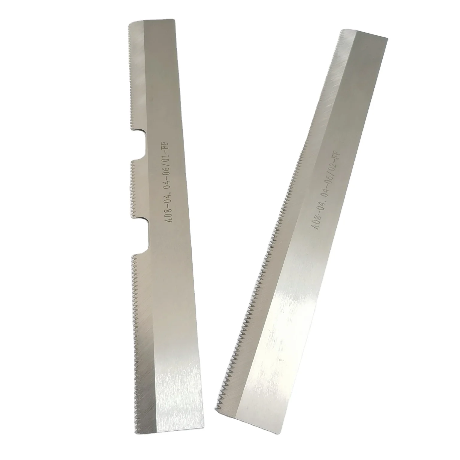 Factory Custom Toothed Machine Knives Straight Serrated Industrial Cutting Packaging Blades Sealing Machine Blade