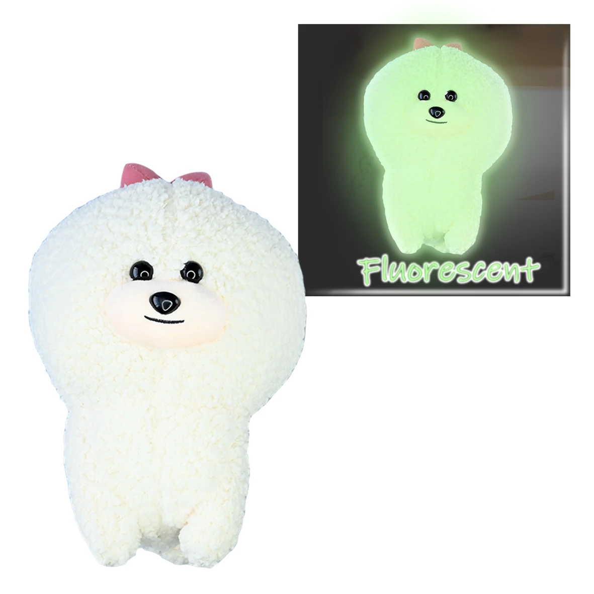 Plush Manufacturer Custom Logo Special Luminous Material Plush Toy Soft Doll Fluorescent Animal Plush Toy