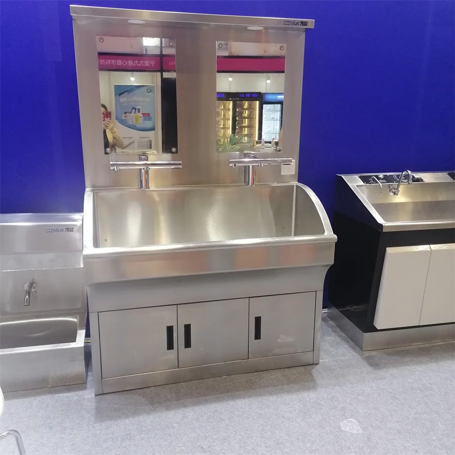 Hot Sale High Quality Wholesale Hospital Stainless Steel Hand Sink Medical Stainless Steel Washing Sink