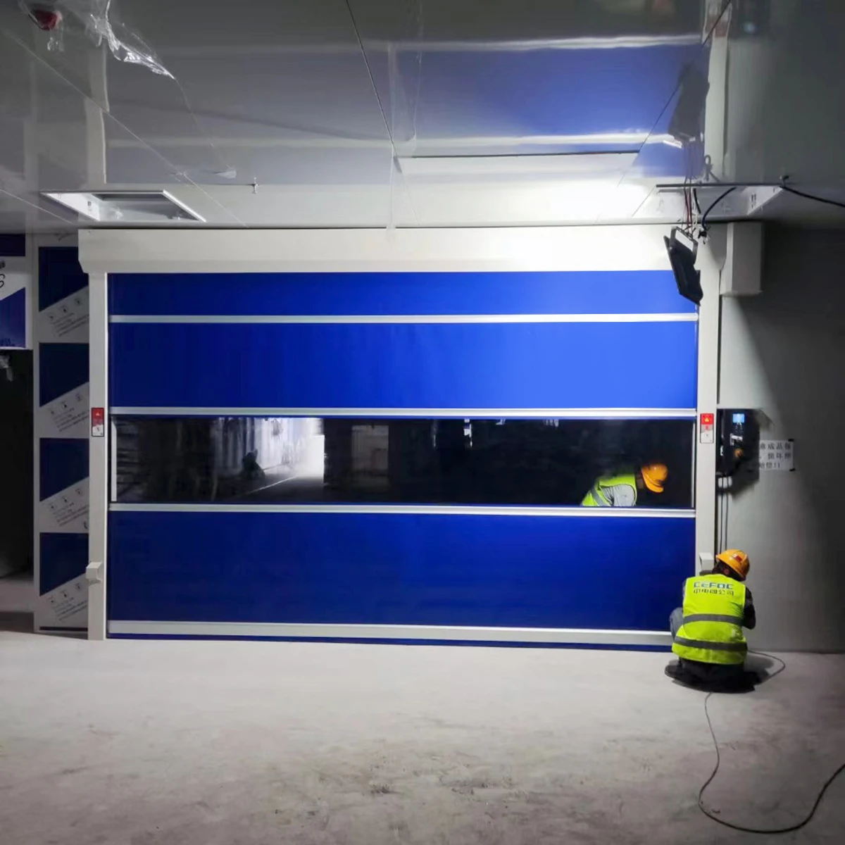 Automatic Aluminium Fast Rolling Sheet Shutter Garage High Speed Door For Car Washes