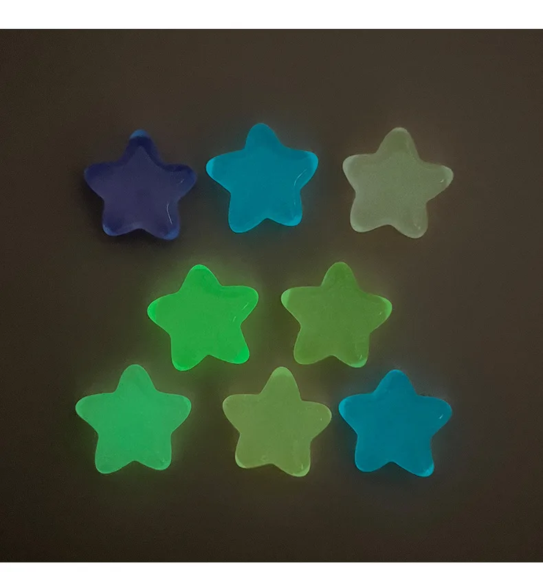 Glowing Resin Crystal Accessories Luminous Pond Beach Landscape Miniature Star Fish Tank Aquarium Decoration