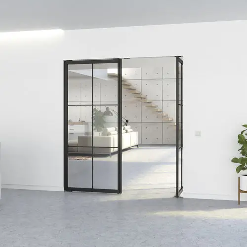 elegant design aluminum tempered glass  interior glass doors interior doors casement door for house and commercial building