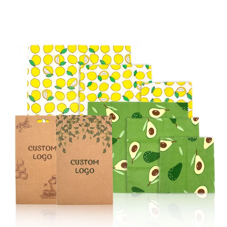 Хлопковая Экологически чистая бумага для хранения фруктов, сэндвичей, овощей, 3 шт.