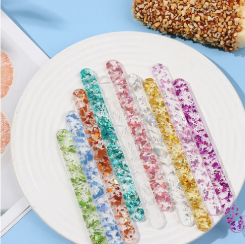 Party decoration acrylic ice cream popsicle DIY handmade craft stick ice cream mold home cake stick