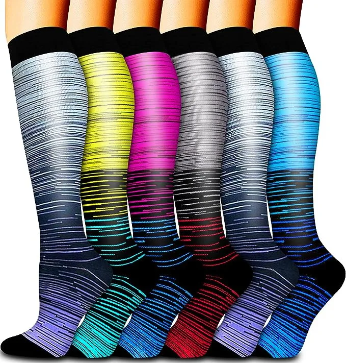 Hot Sale Dropshipping Colorful Fancy Crazy Design Sport Running Compression Socks for Men & Women