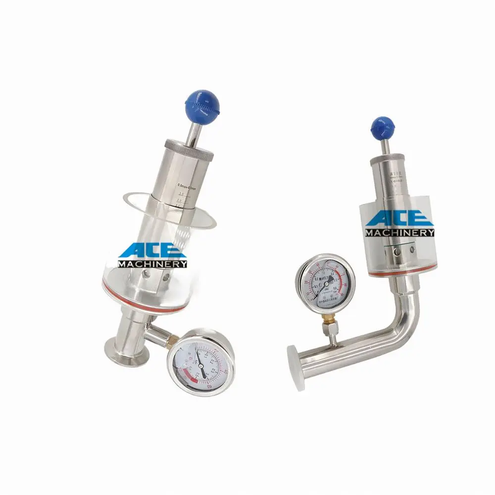 New Design Piping Connection Exhaust Control Beer Keg Regulating Valve With Pressure Gauge Beer Bong