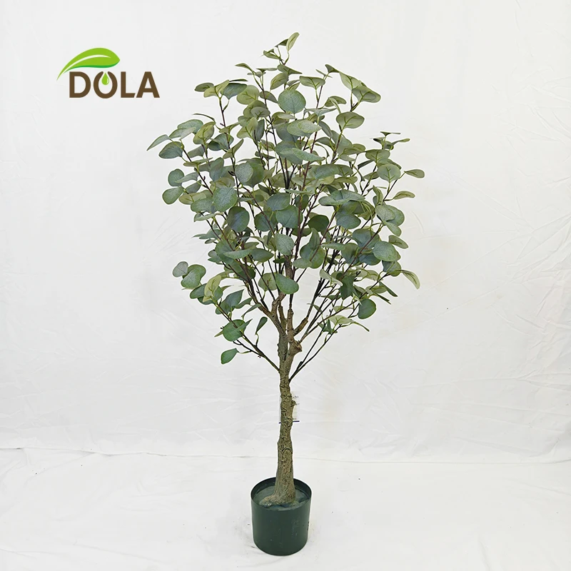 DOLA  Artificial Plant Artificial Money Tree For  Home  Artificial Eucalyptus Tree