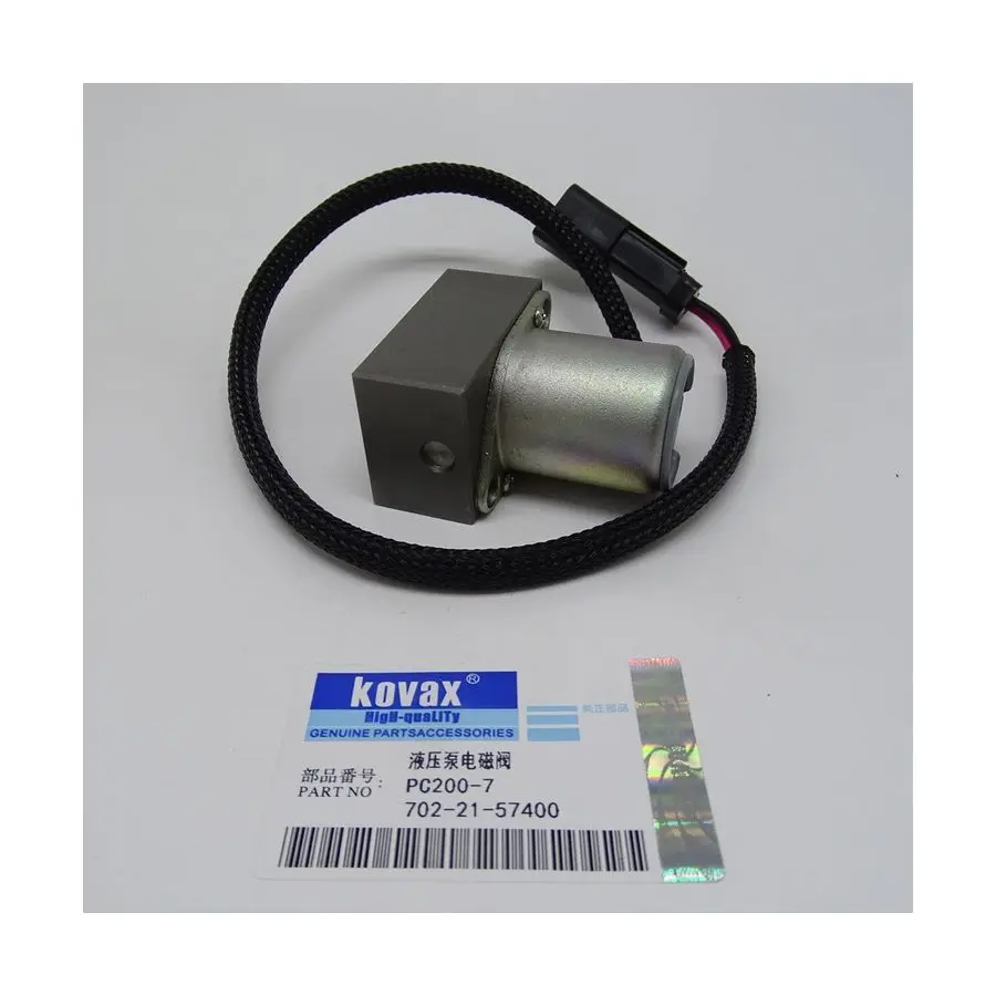 K0VAX Hydraulic pump pilot solenoid valve PC200-7 PC220-7 PC300-7 702-21-57400 Excavator