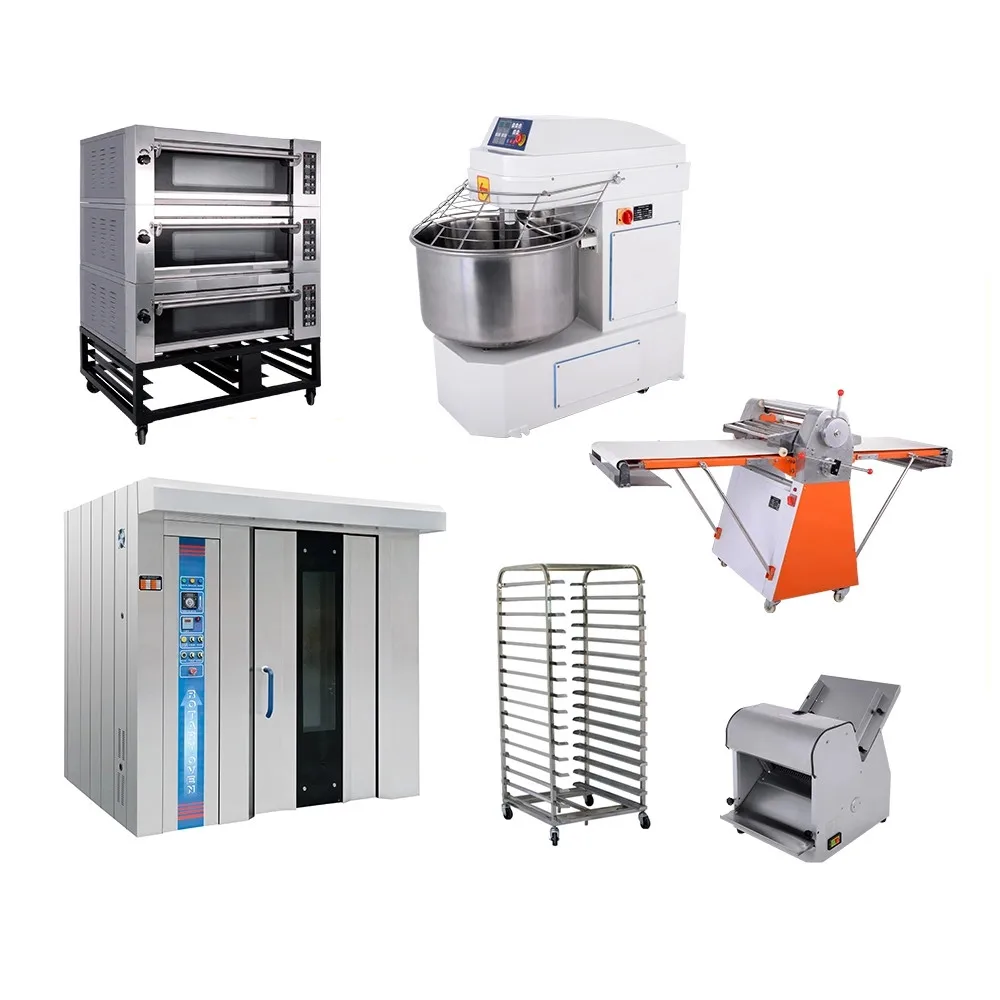 RG 1.32-C Bakery equipment 32 trays diesel rotary oven with Olympia diesel burner double trolleys baking machines