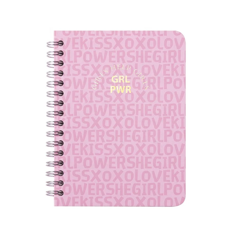 2024-2025 A6  Hardcover Spiral Journal Notebook Printing Custom Manufacturer Supplies Kit With Fashion Pattern