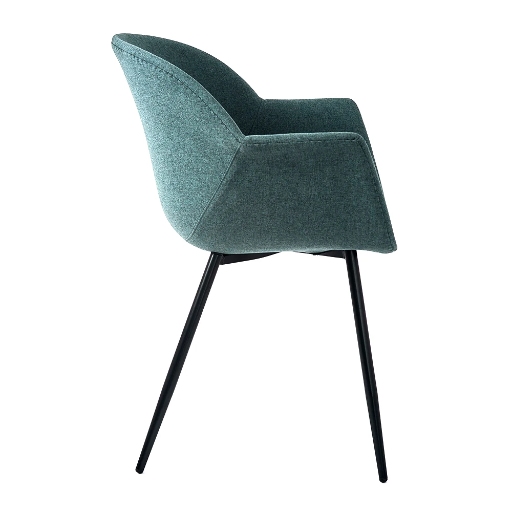 nordic modern chair sillas comedor fabric restaurant dining chair with metal legs