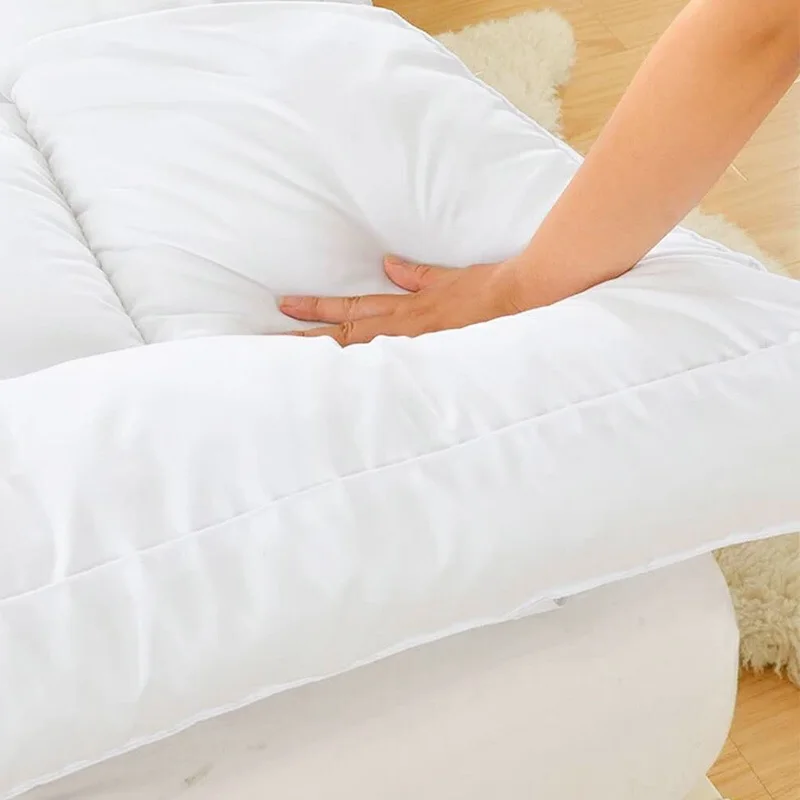 Custom King/Queen/Full Size Thick Mattress Pad Microfiber Polyester Fill Pillow Top Bed Mattress Topper for hotel
