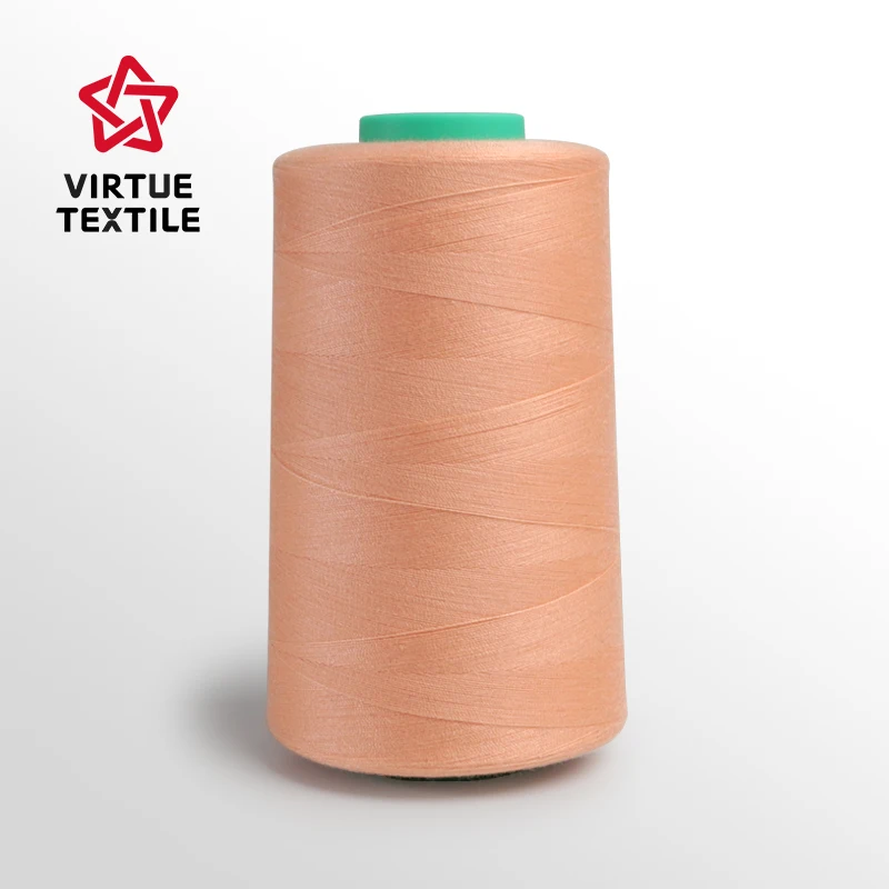 Poly Poly Core Spun Yarn hilo chino 40/2/3 5000y dyeing tube factory directly manufacturer for sewing