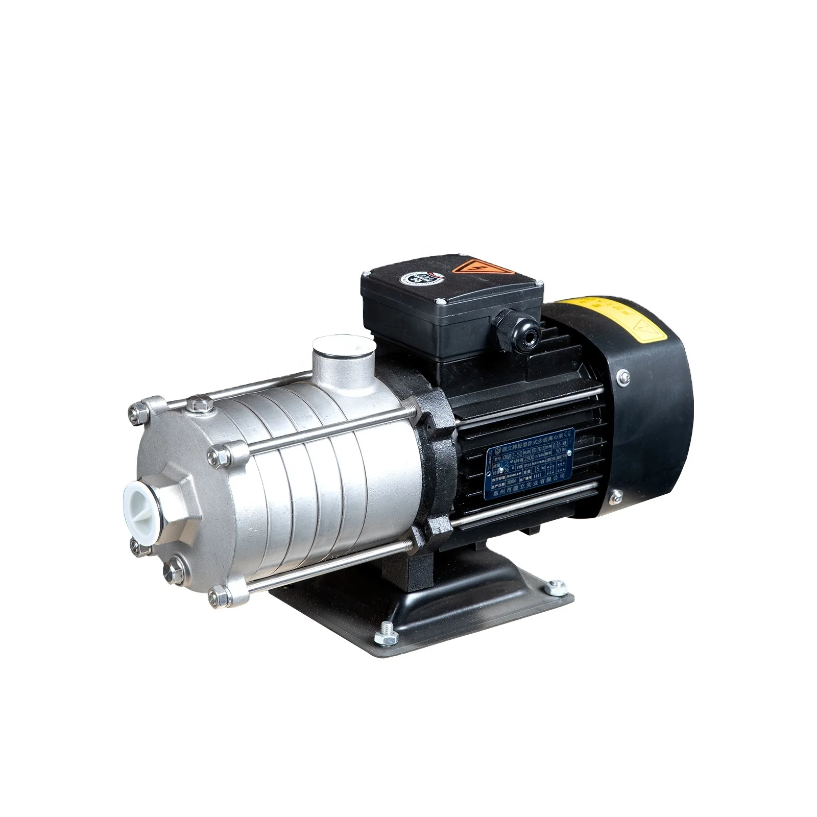 Multistage Horizontal Stainless Steel Swimming Pool Heater Pressure Electric Motor Garden Water Pump