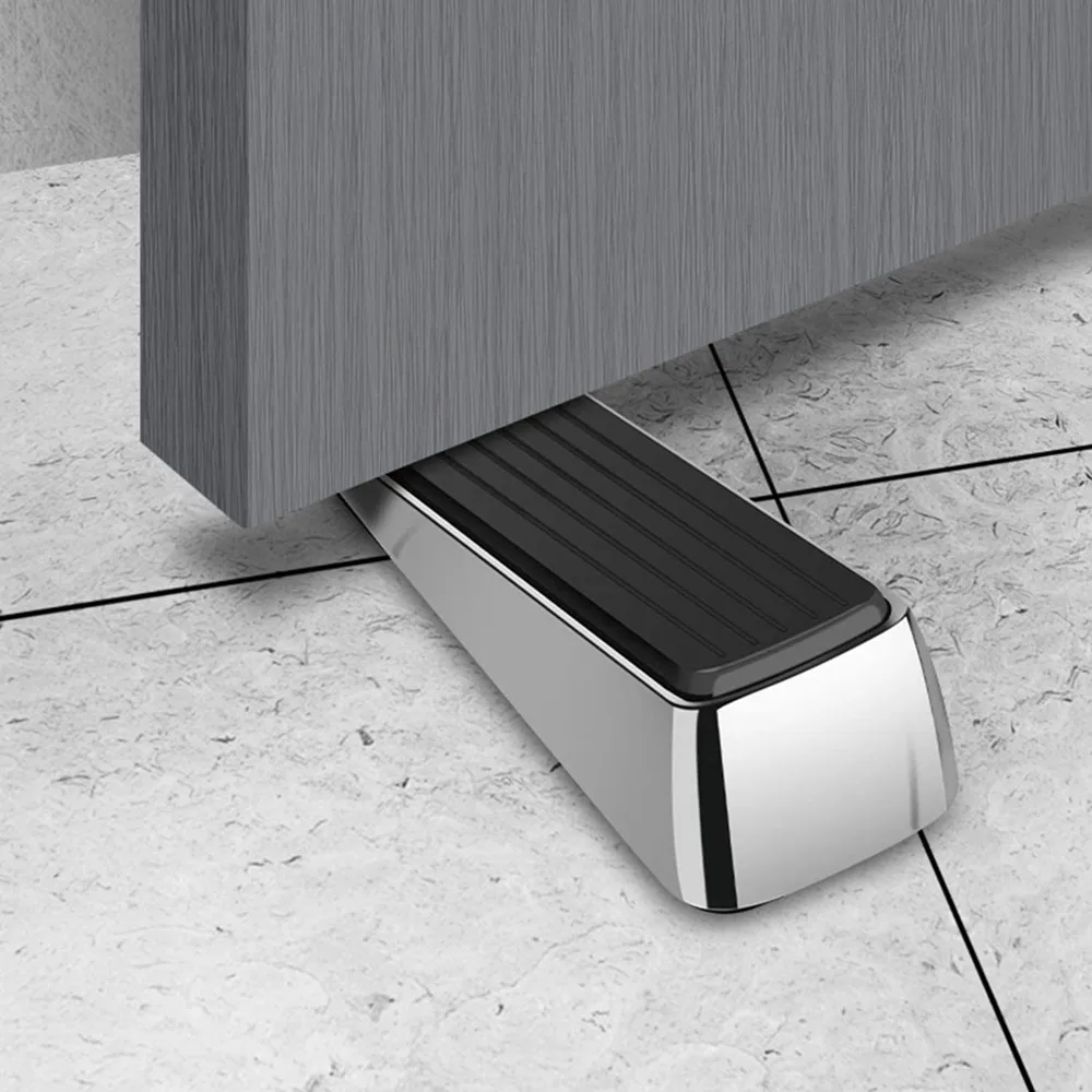 Premium Rubber Metal Door Stop Heavy Door Stopper Wedge Stopper Home Improvement