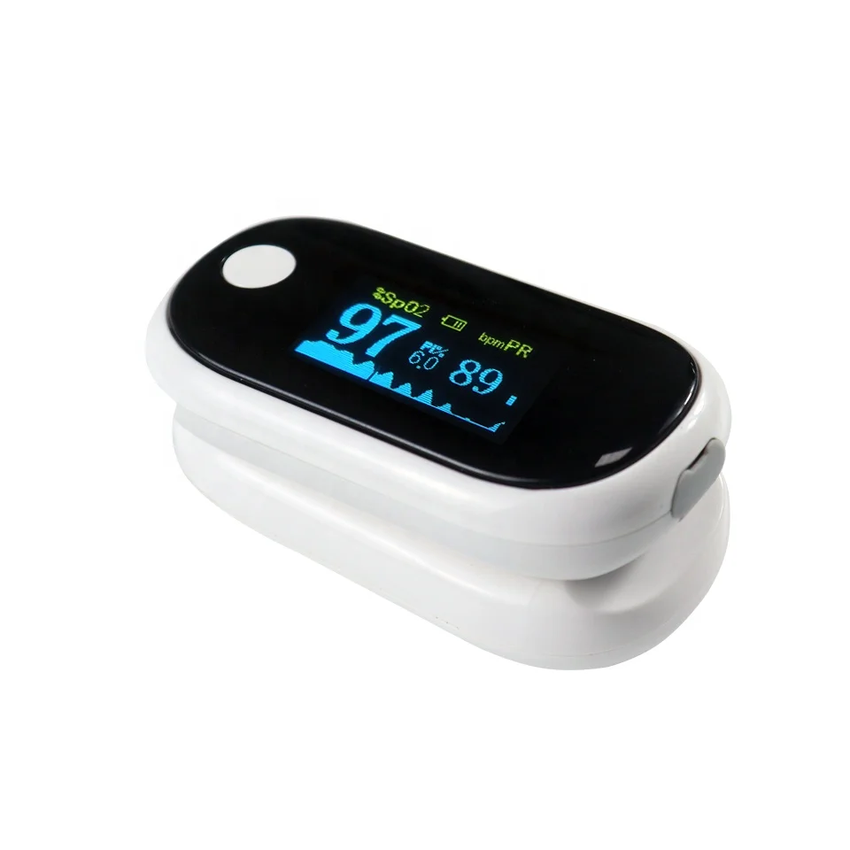 Rechargeable Fingertip Pulse Oximeter TFT Screen Display Oximeter Devices Monitors Oxygen Saturation
