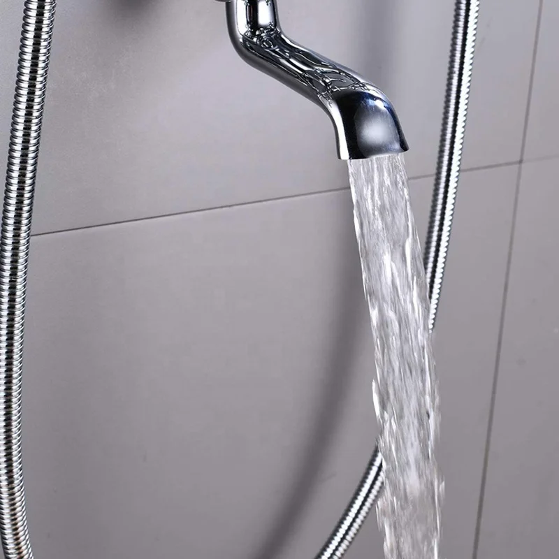 freestanding Bathtub Shower Faucets floor tub bath showers bathroom taps Shower Mixer Tap bathtub faucet set baignoir douche