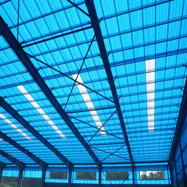 Skylight Corrugated Roof Fiberglass Panel Industrial Style FRP Sheet for Roofing