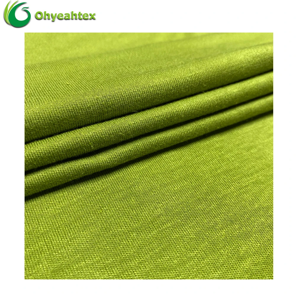 Органический шелк, устойчивая трикотажная ткань, Бамбуковая конопляная ткань для постельного белья