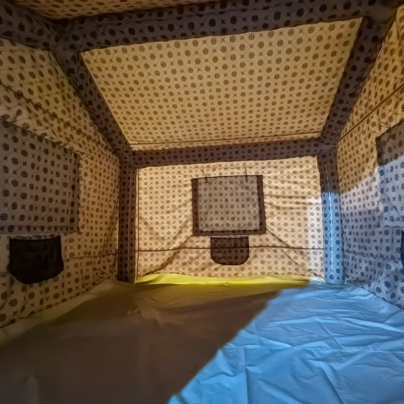 9㎡ Arabic Inflatable Tent 2023 custom air house inflatable camping outdoor hiking canvas tent waterproof inflatable canopy tent