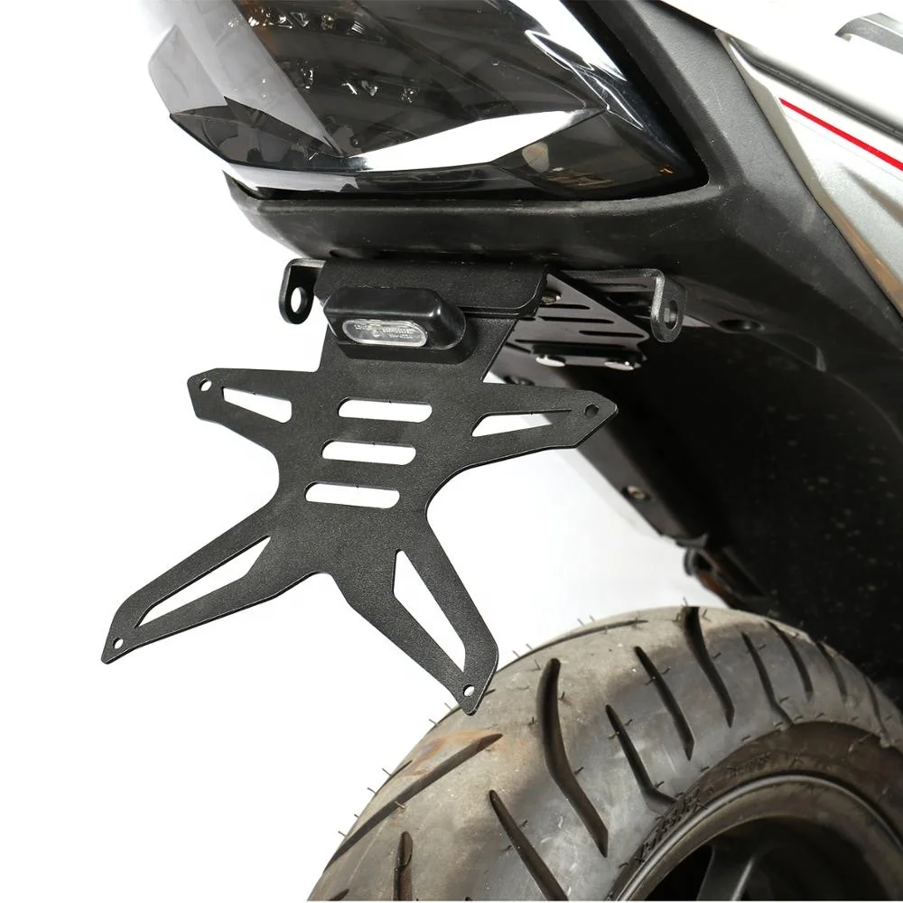 New arrival high quality universal cnc aluminum wholesale motorcycle refit license plate frame factory custom design