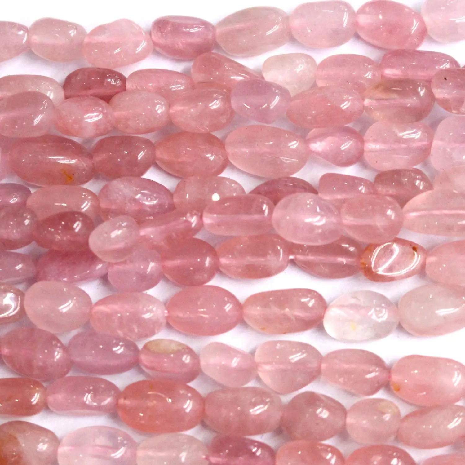 Natural Rose Quartz Gemstone Beads Nuggets Free Size Chips Semi Precious Beads for DIY Jewerly Making Beads
