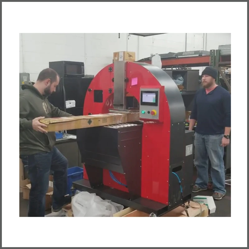 Steel tube packing machine, small Aluminum profile fully automatic horizontal wrapping machine orbital wrapper