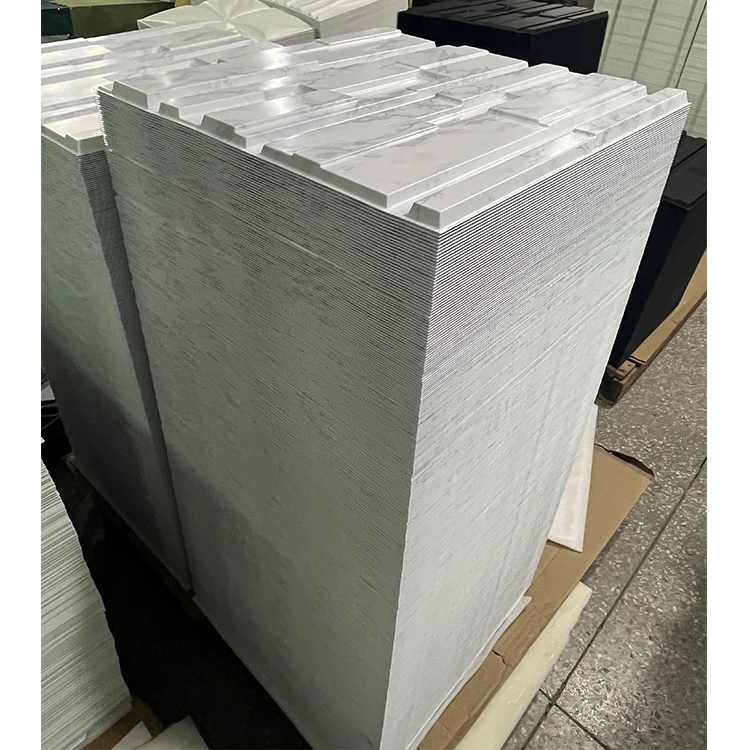 3D Wall Stickers Panels Embossed Wooden Art Panel Wall Board Home Background Decoration Panels