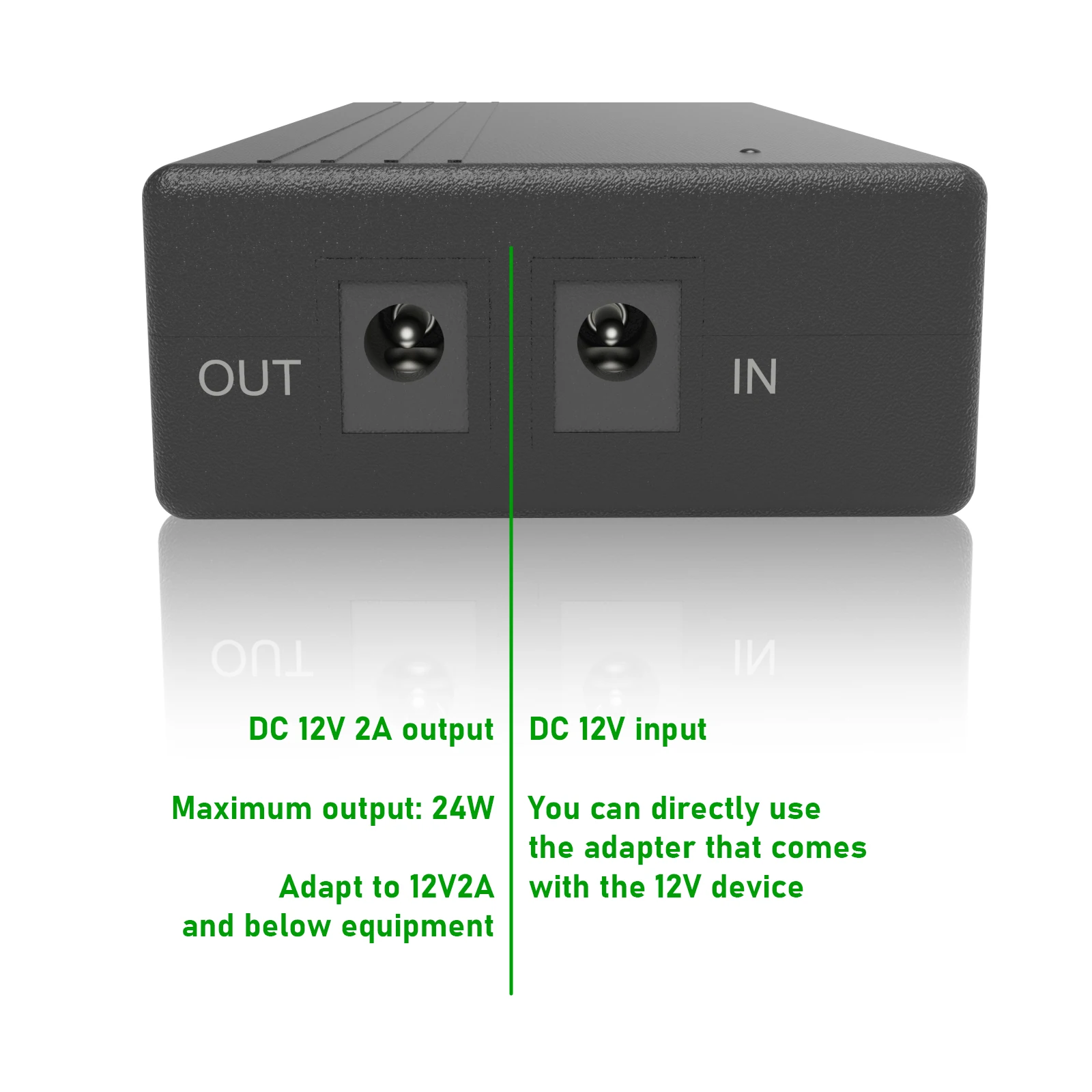 WGP Cost Efficient Battery Backup 12V 2A Uniterruptible Power Supply Power for Modem IP Camera WiFi Router