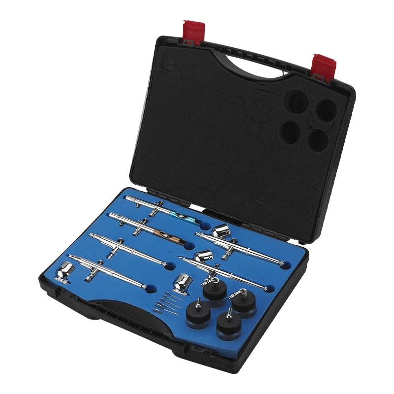 Набор аэрографов для студии AB-612 для хобби, макияжа, рисования украшений тортов, тату, декоративно-прикладного искусства