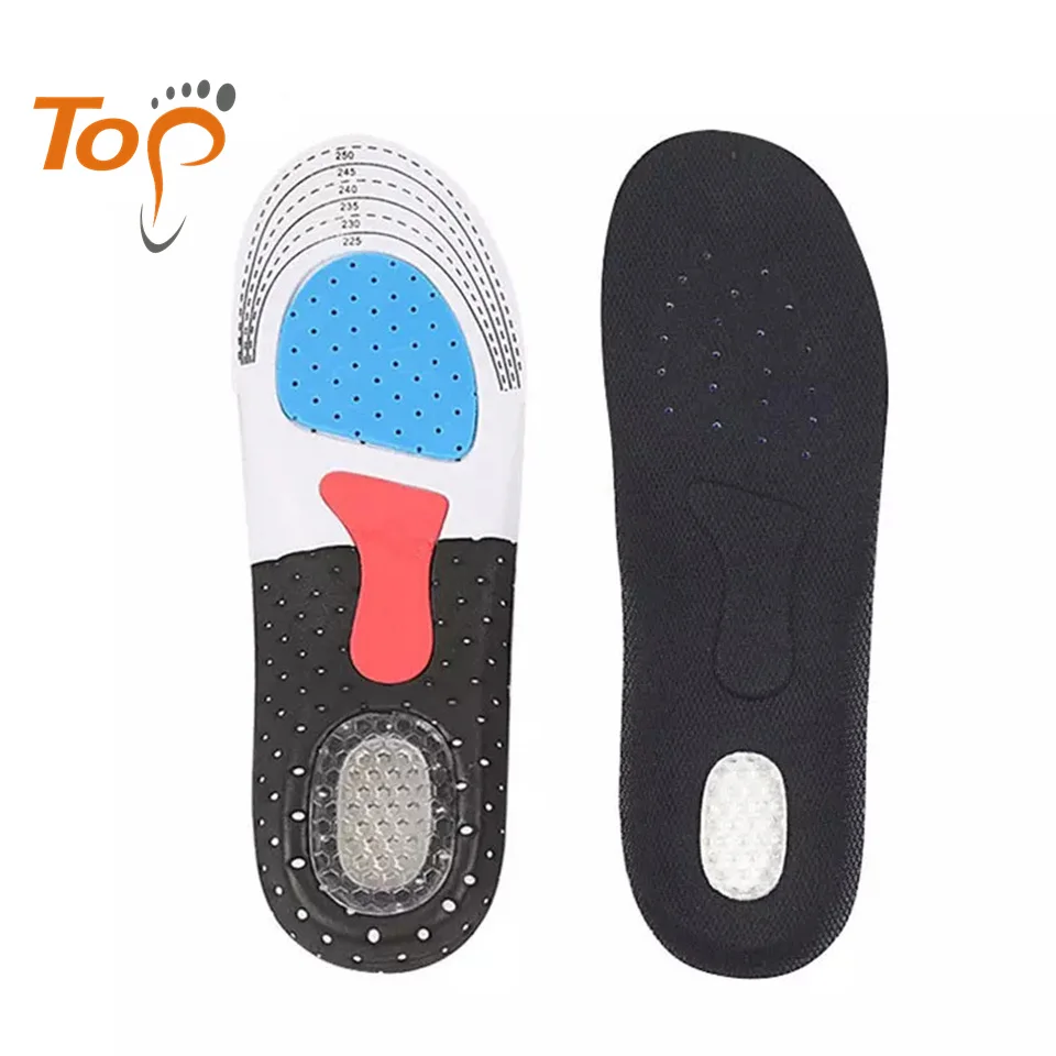 Silicone orthotic Insoles EVA Shock-Absorbing Arch Support and Cushioning Flat Foot Orthopedic Insoles for Plantar Fasciitis