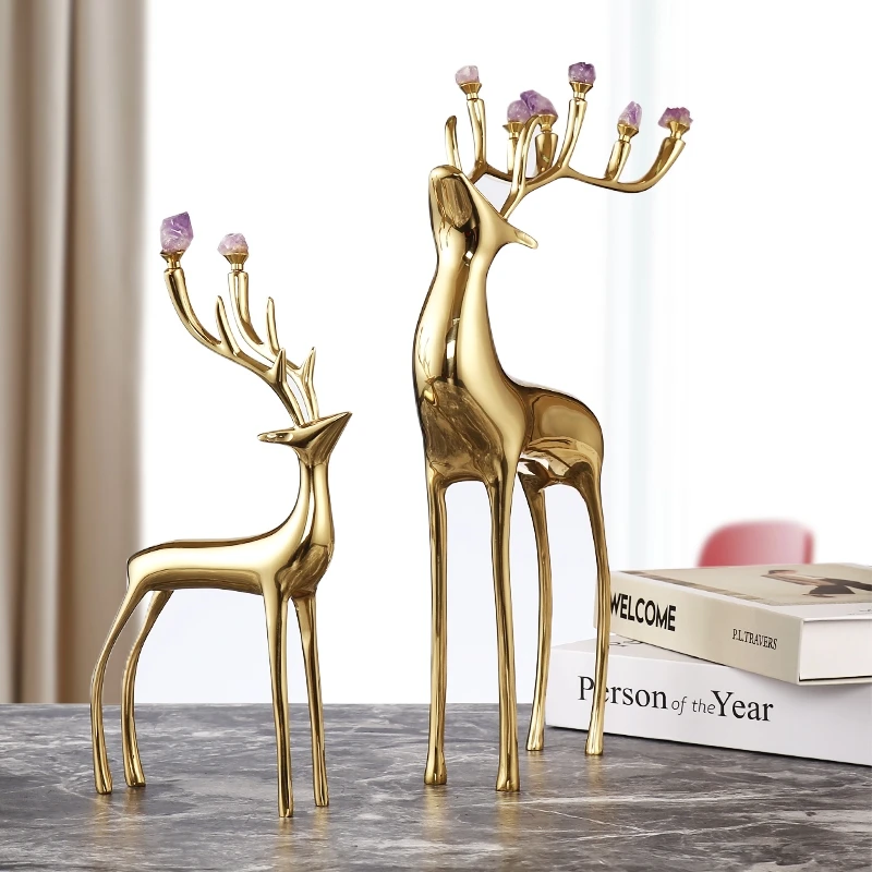 Home Decor Interior Modern Desktop Living Room Metal Gold Deer Accessories Other Luxury Decoration For Home Decor Wholesale
