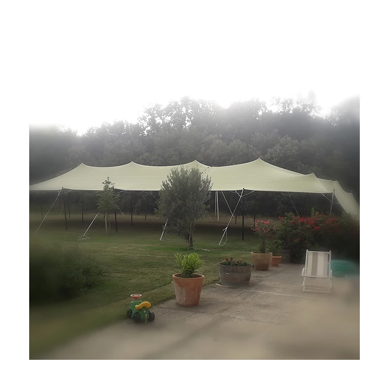 Large space single sided pvc outdoor stretch tent waterproof wedding party flex stretch tent