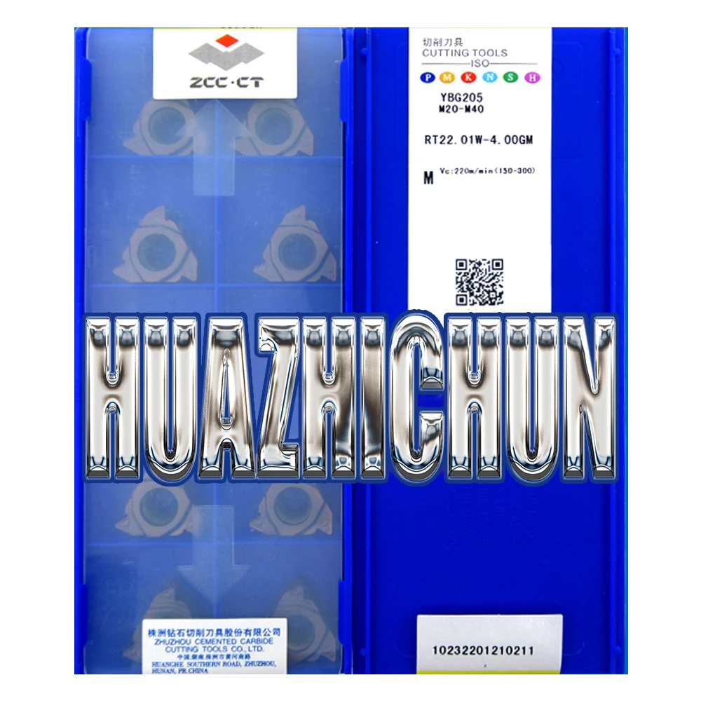HUAZHICHUN YBG205 RT22.01W-4.00GM 6.00GM CNC Threaded turning tools Lathe Cutter Tools