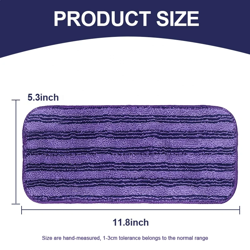 Suitable for Swiffer Factory direct Reusable Spray Mop Head Refill Wet and Dry Machine Washable Mop Pads