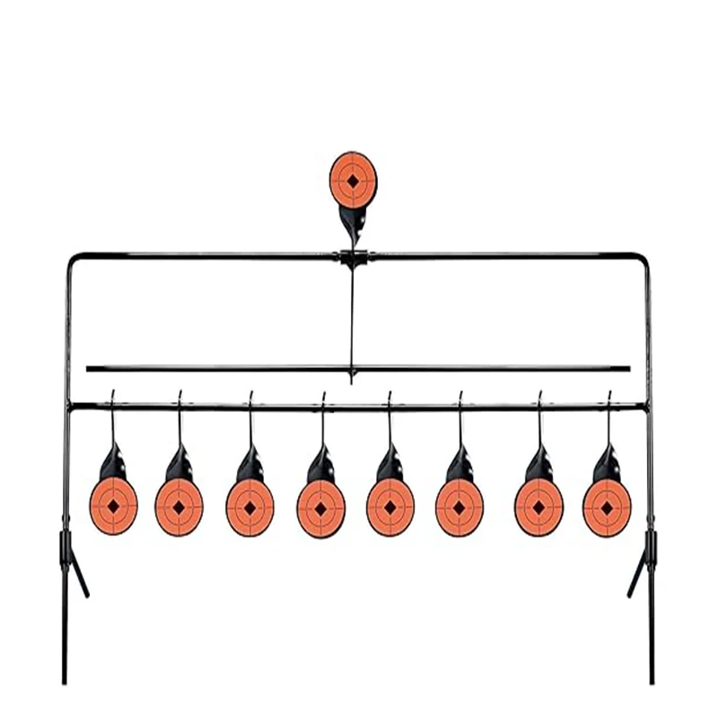 1 Metal Shooting Gun Target Soft Projectile Wind Chime Target Ornaments for Hunting Easy Reset Rotary Design
