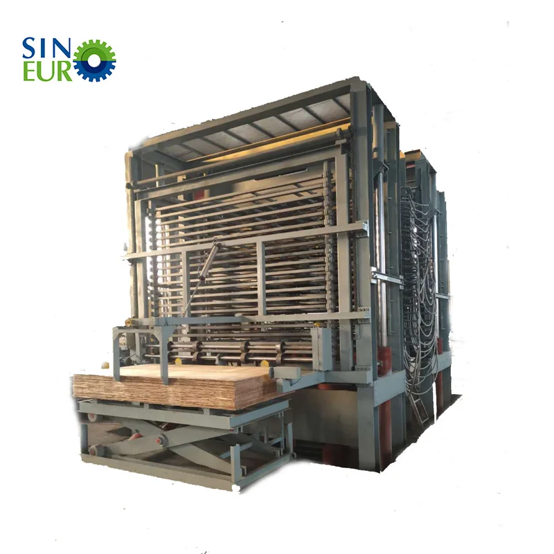 800T hydraulic plywood hot press 30 layers full automatic hot press with auto feeding system