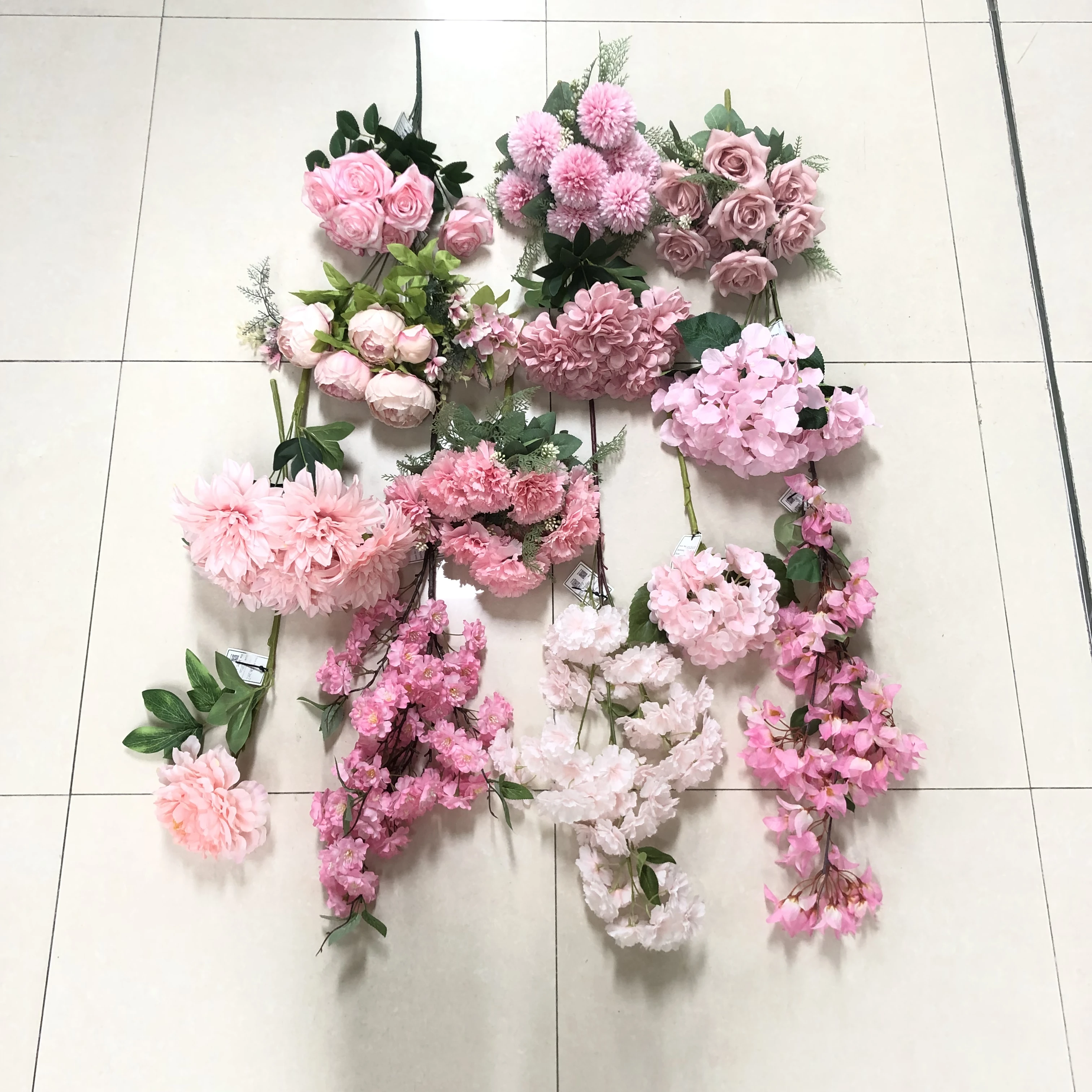 K-0568 In Stock HOT Sale Rose Silk Peony Bouquet Artificial Flowers Cheap Flowers for Home Wedding Decorative Flowers