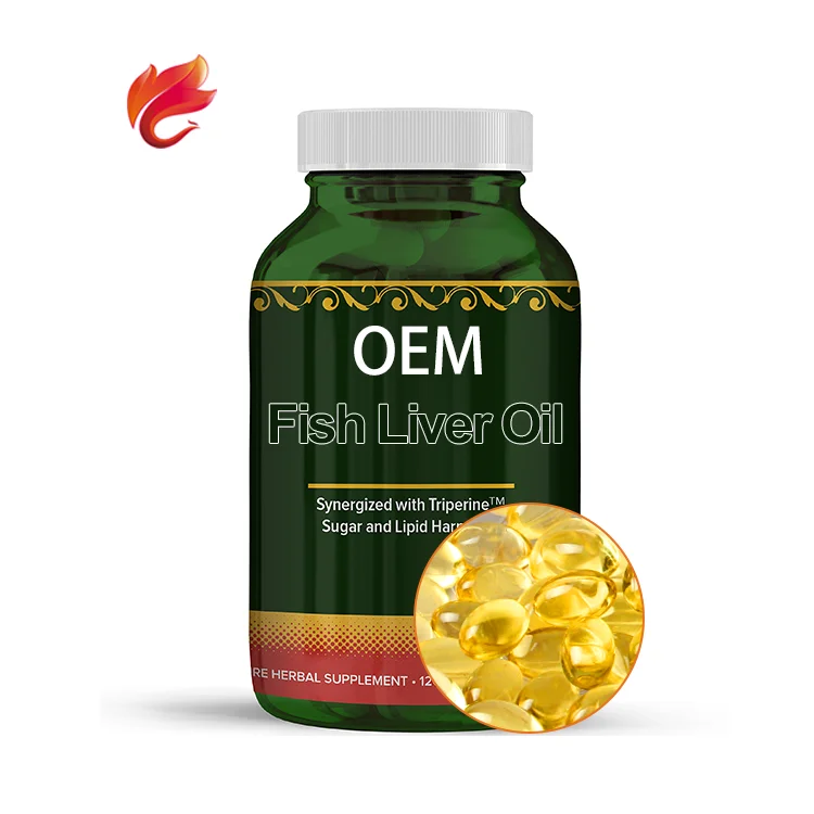 Мягкие гелевые капсулы для борьбы с высоким уровнем холестерина в крови, печени трески, OEM 500 мг, фирменная торговая марка