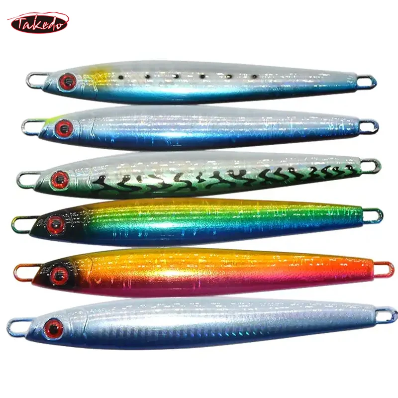 TAKEDO JY29 160g  16.5cm Lead Metal Jig Deep Sea Fast Sinking Speed Fall Bait Slow Jigging Fishing Jigs Lures