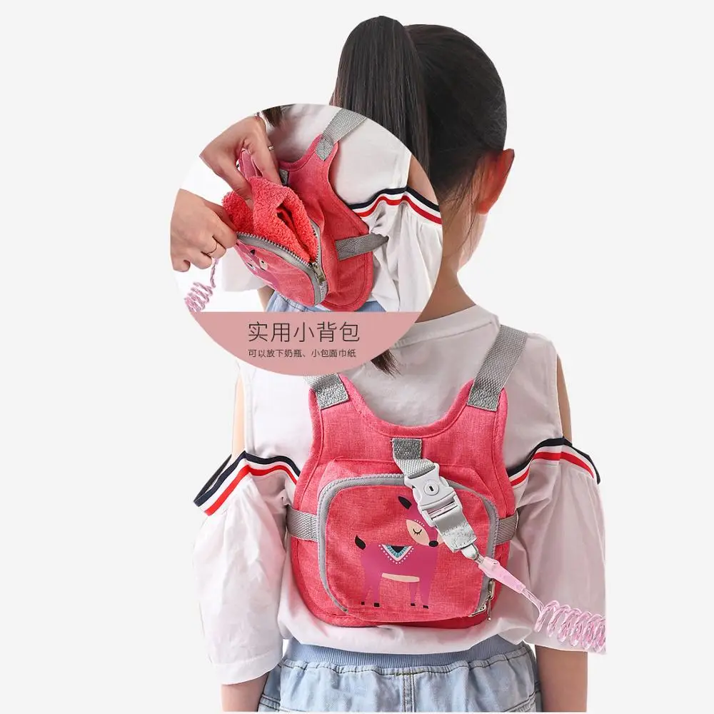 Kid child anti-lost band baby safety harness anti lost strap wrist leash walking