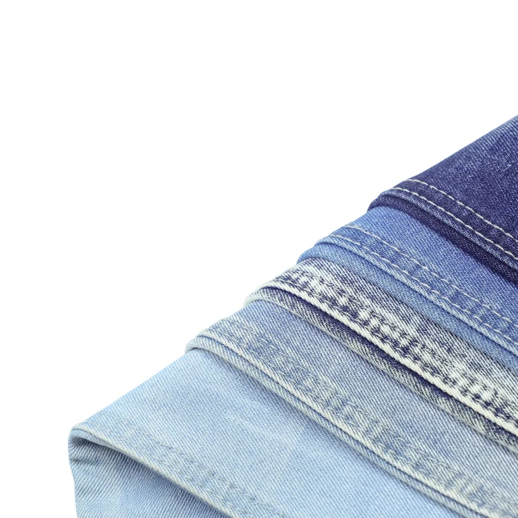 909 New Knitted Denim Fabric Suppliers Colored Slub Denim Fabric Japanese Denim Fabric