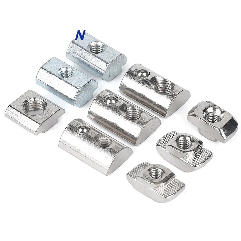 M3/M4/M5*10*6 For 20 Series Slot T-nut Sliding T Nut Hammer Drop In Nut Fasten Connector 2020 Aluminum Extrusions HW109