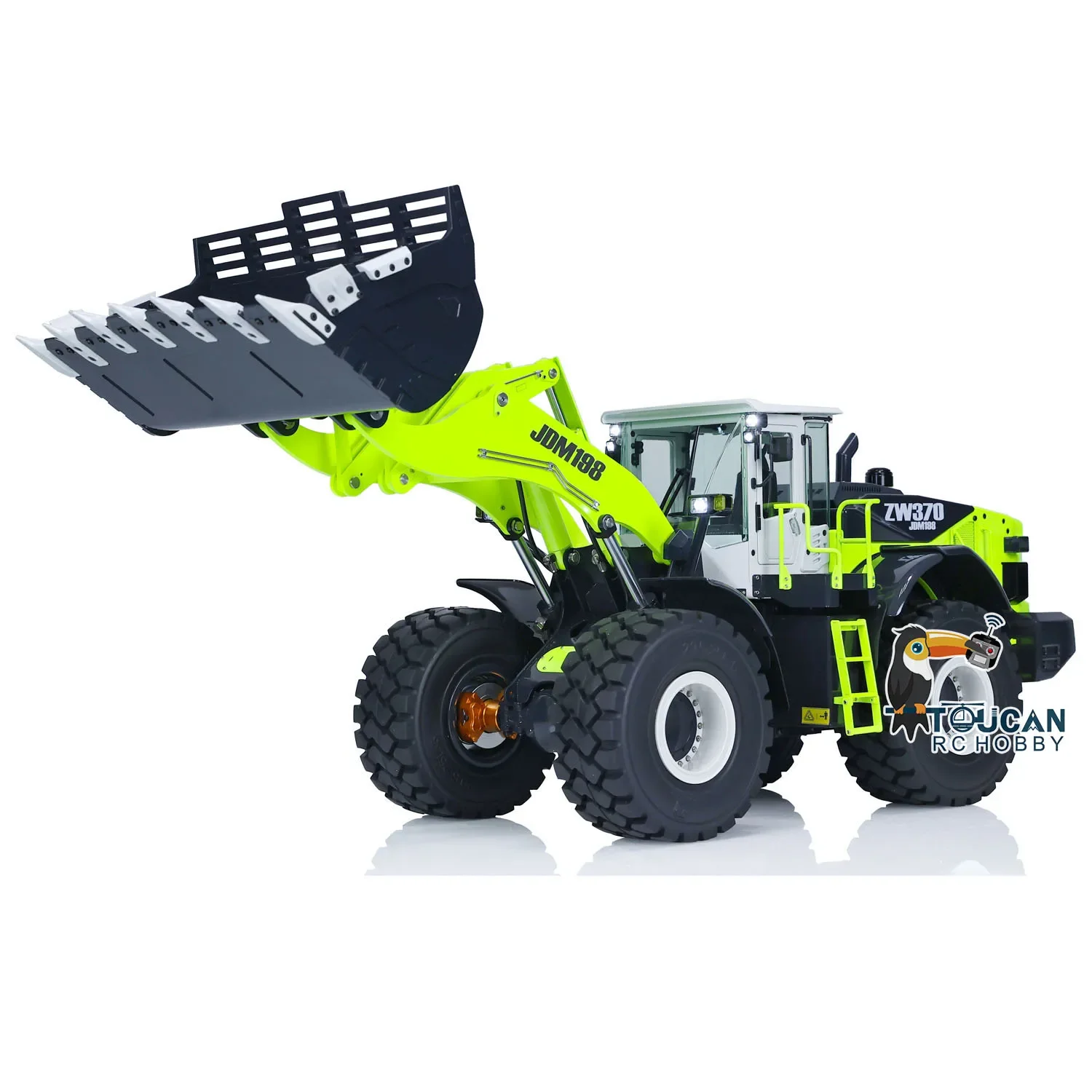 Toys JDM-198 1/14 Metal ZW370 RC Hydraulic Loader TOUCAN HOBBY Controlled Construction Truck 2-Speed Transmission Car for Boy