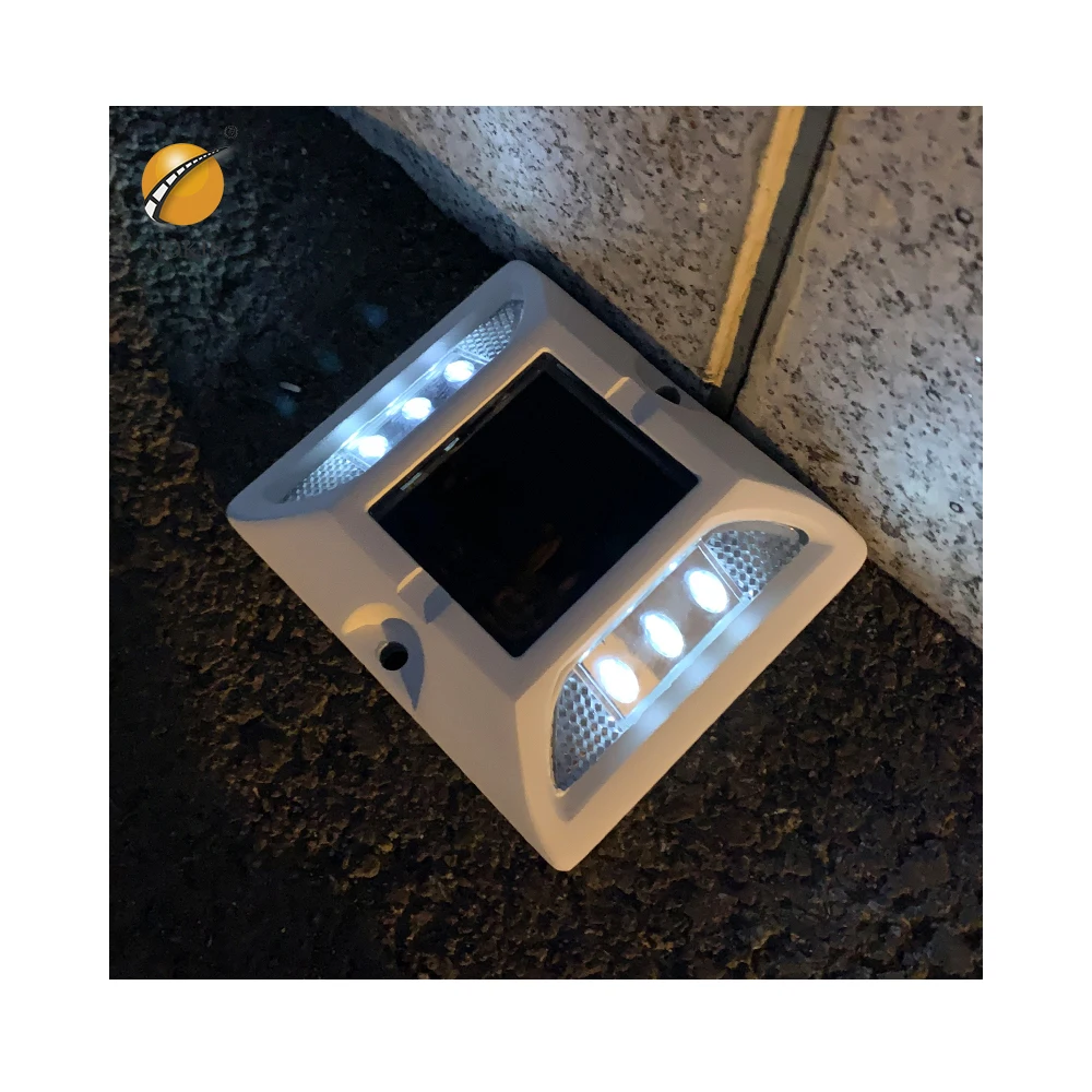 button amber bulk tachas 6 led roadway warning led raised en europe china green 2 side power road marker solar pavement marker
