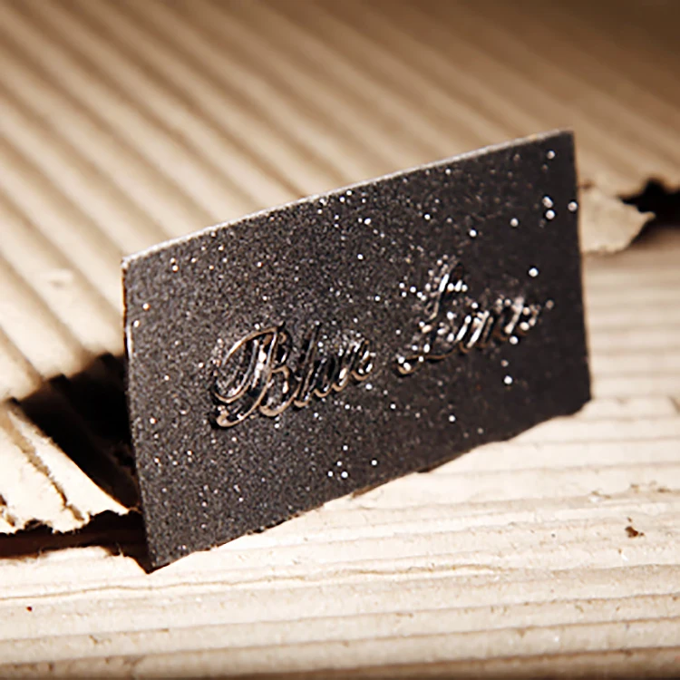 Custom Denim Brand Name Metal Logo Leather Label Pu Genuine Patches Jeans Logo Label Embossed Leather Label Leather Jean Patch